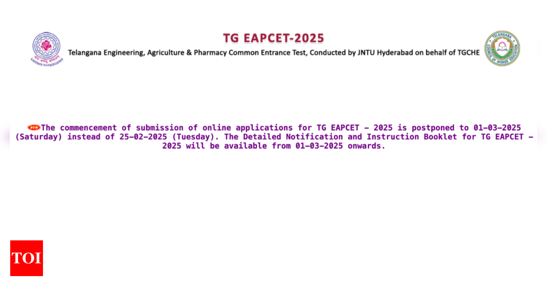 TS EAPCET 2025 registration postponed: Check important dates and key details here