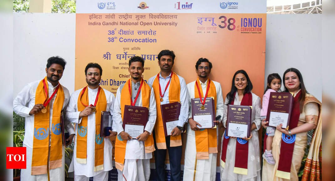 IGNOU Grants Over 3 Lakh Degrees, Diplomas, and Certificates at 38th Convocation