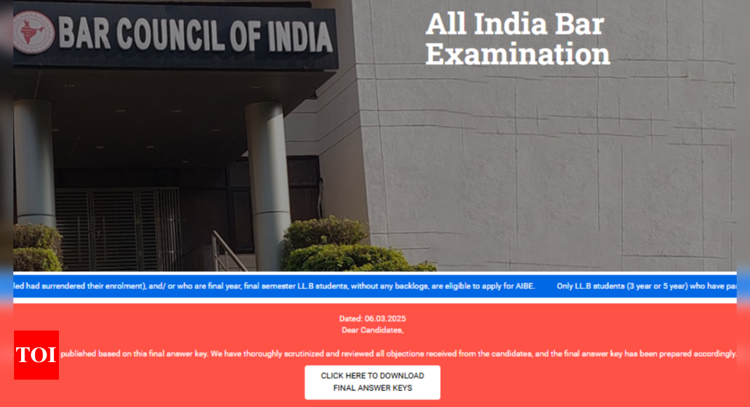 AIBE 19 final answer key released: Check direct link here |