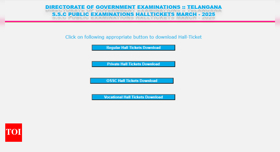 TS SSC Hall Tickets 2025 released at bse.telangana.gov.in: Check direct link here